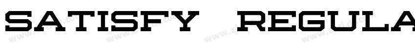 Satisfy  Regular字体转换